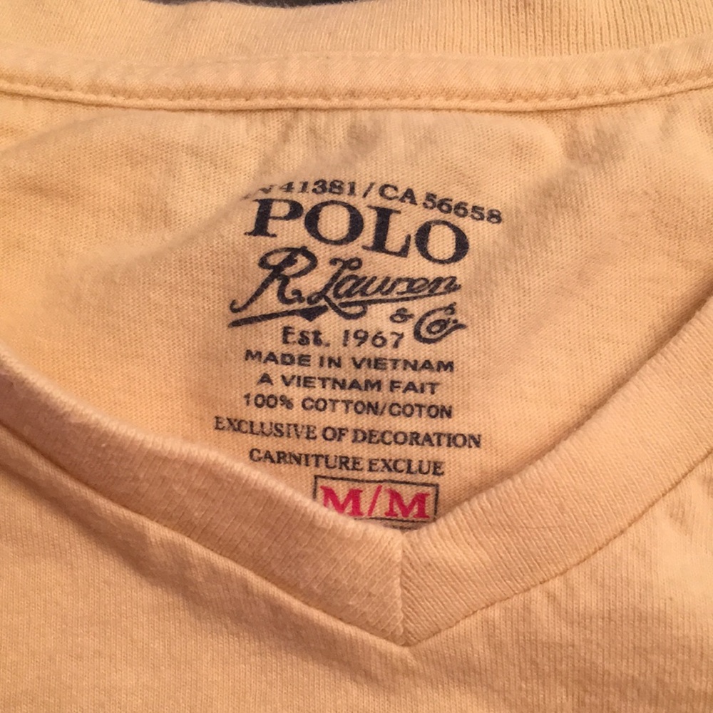 Polo Ralph Lauren baby yellow size M